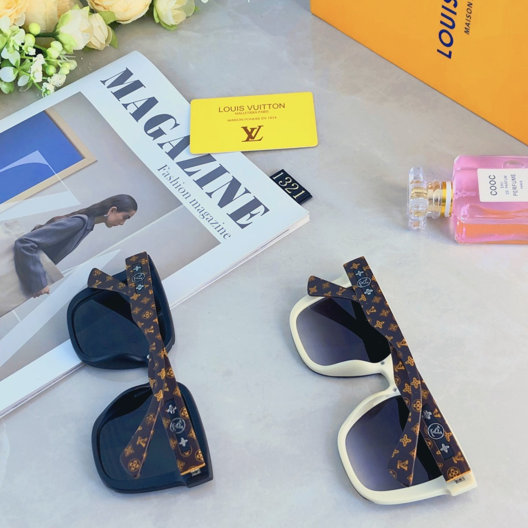 。。Louis vuitto*顶奢新款潮流方框墨镜高级感百搭防紫外线太阳眼镜