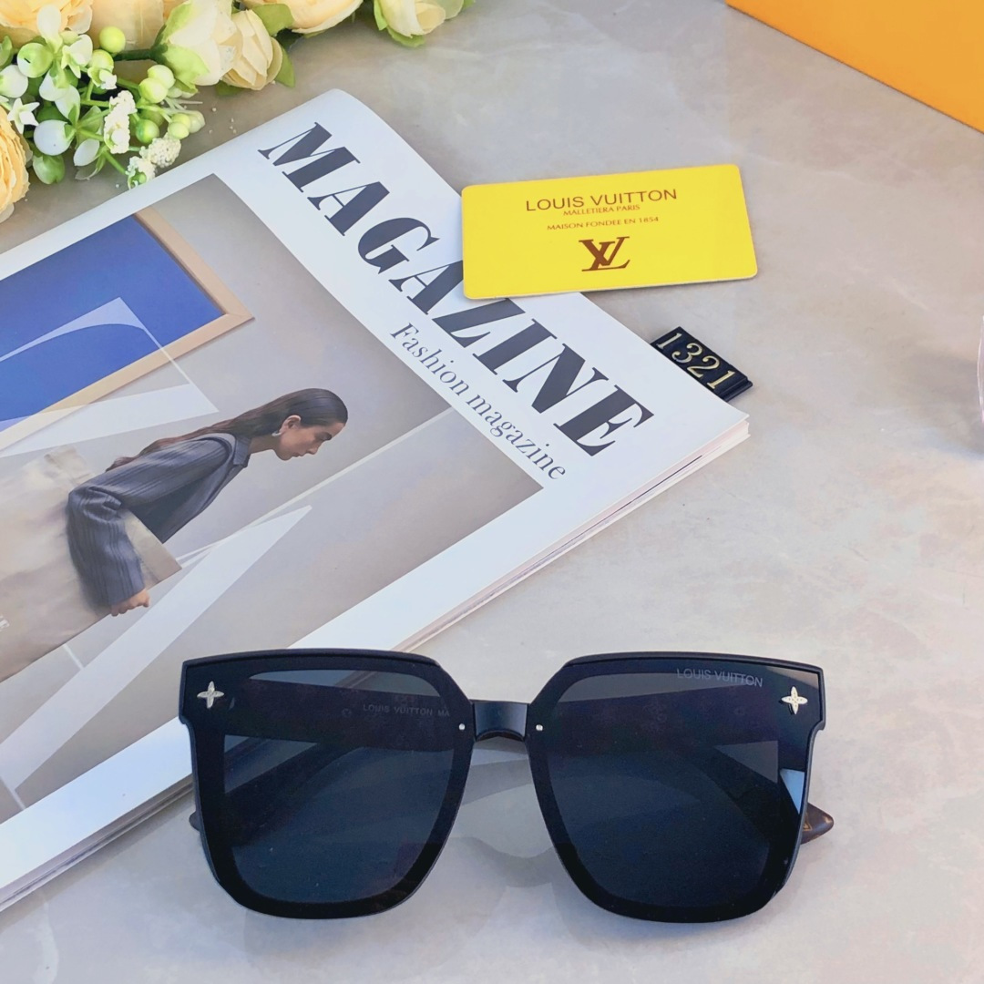 。。Louis vuitto*顶奢新款潮流方框墨镜高级感百搭防紫外线太阳眼镜