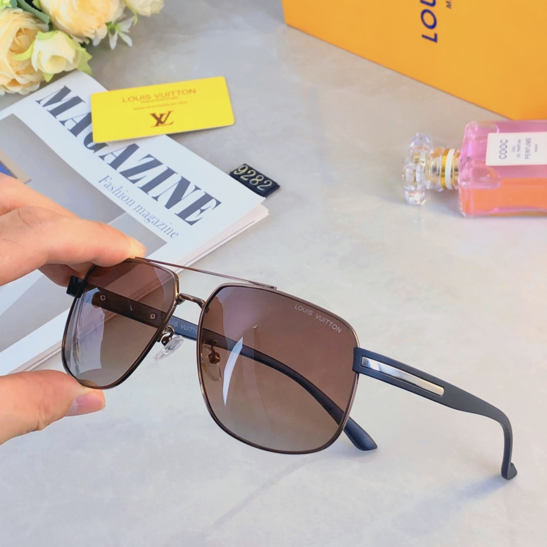 。。Louis vuitto*2025新款百搭偏光太阳镜男时尚潮流太阳墨镜