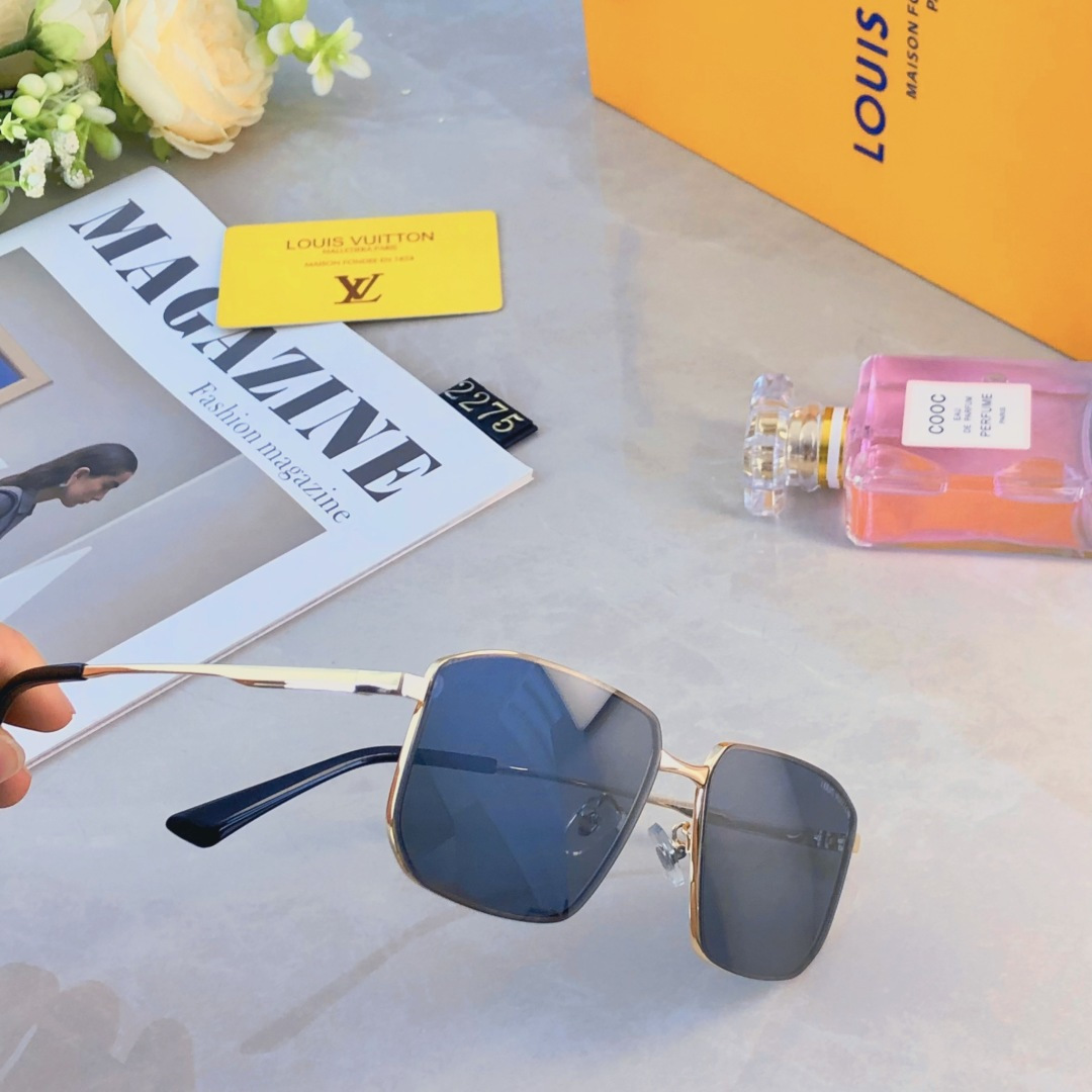 。。Louis vuitto*单梁墨镜长方形太阳镜金属细框开车偏光镜防强光防紫外线钓鱼
