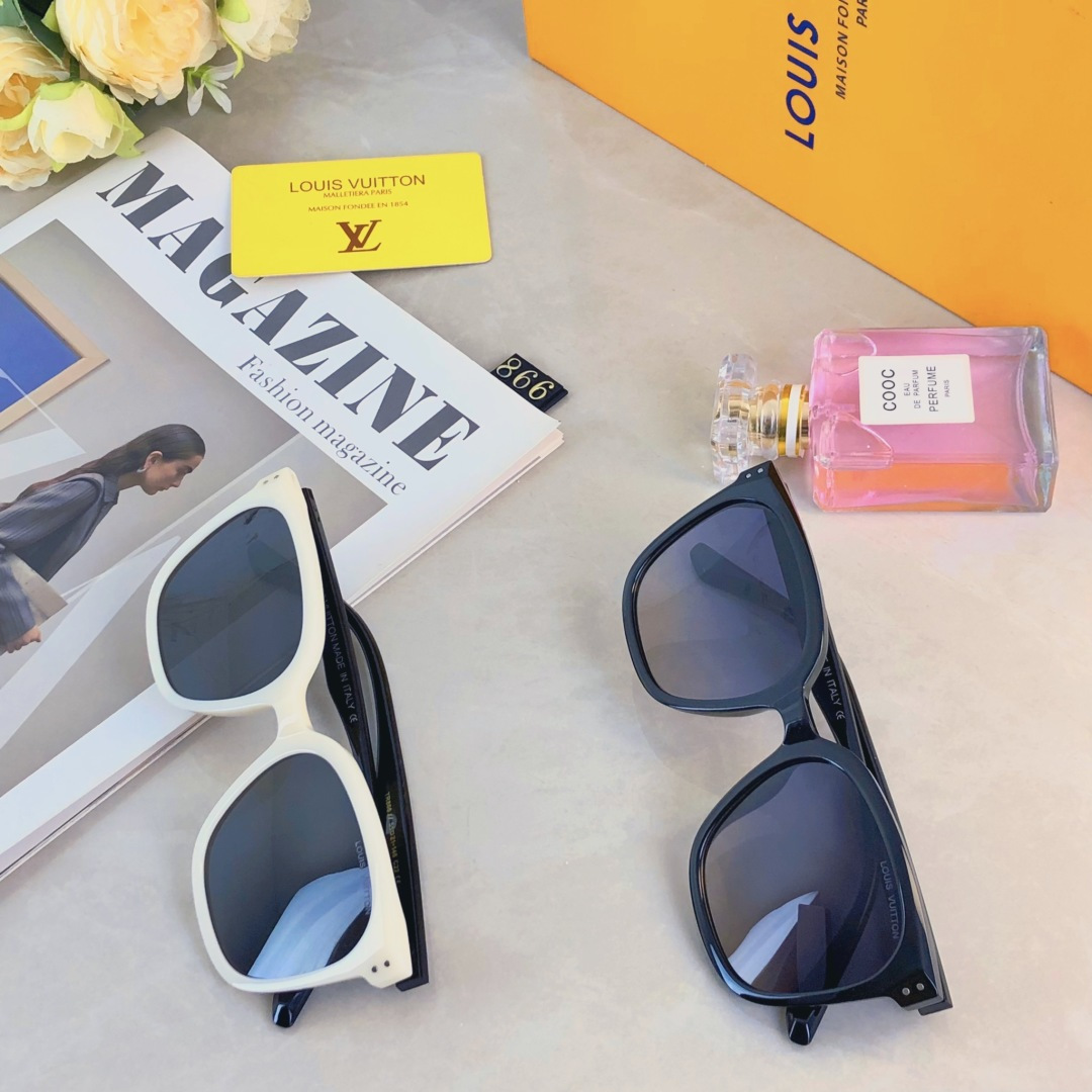。。Louis vuitto*时尚高级感太阳眼镜潮流百搭太阳镜新款轻奢风男女遮阳墨镜