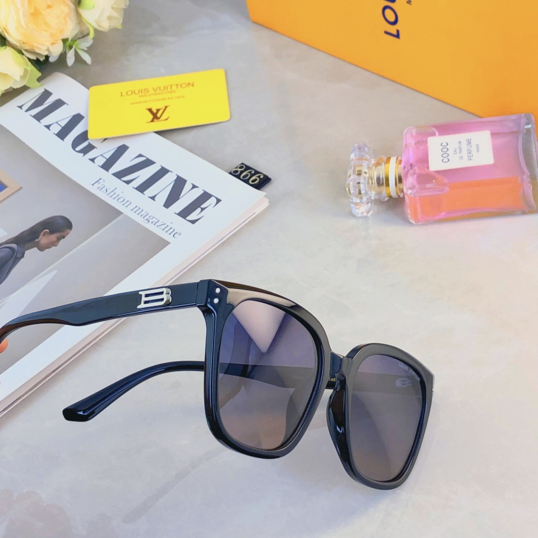 。。Louis vuitto*时尚高级感太阳眼镜潮流百搭太阳镜新款轻奢风男女遮阳墨镜