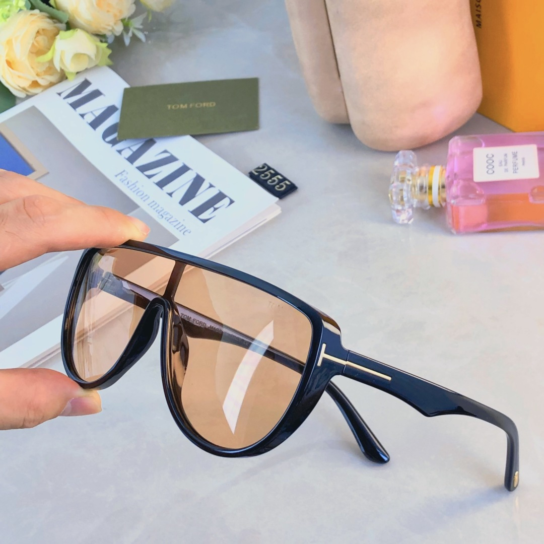 。。Tom For*轻奢欧美连体椭圆框时尚TF家度假风镜男女太阳镜素颜墨镜