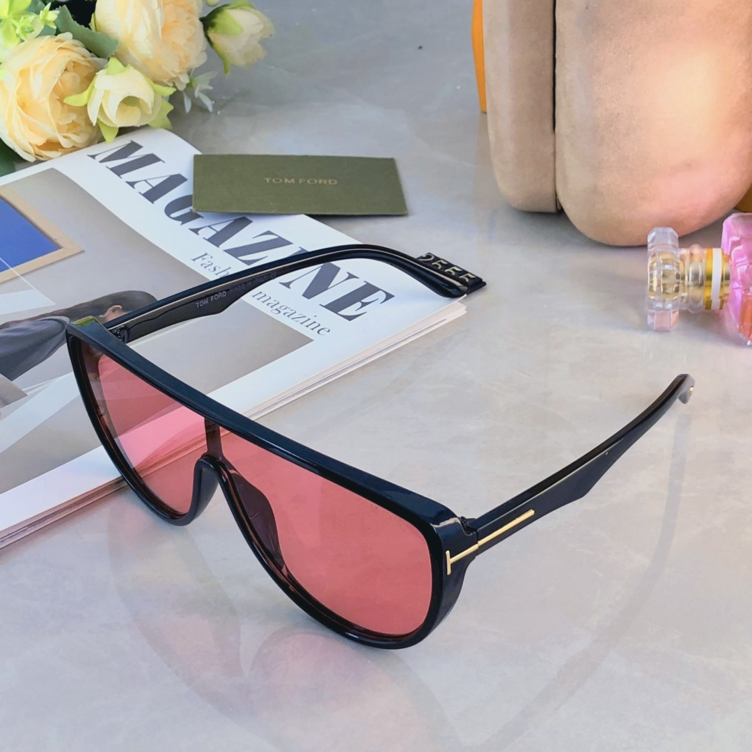 。。Tom For*轻奢欧美连体椭圆框时尚TF家度假风镜男女太阳镜素颜墨镜