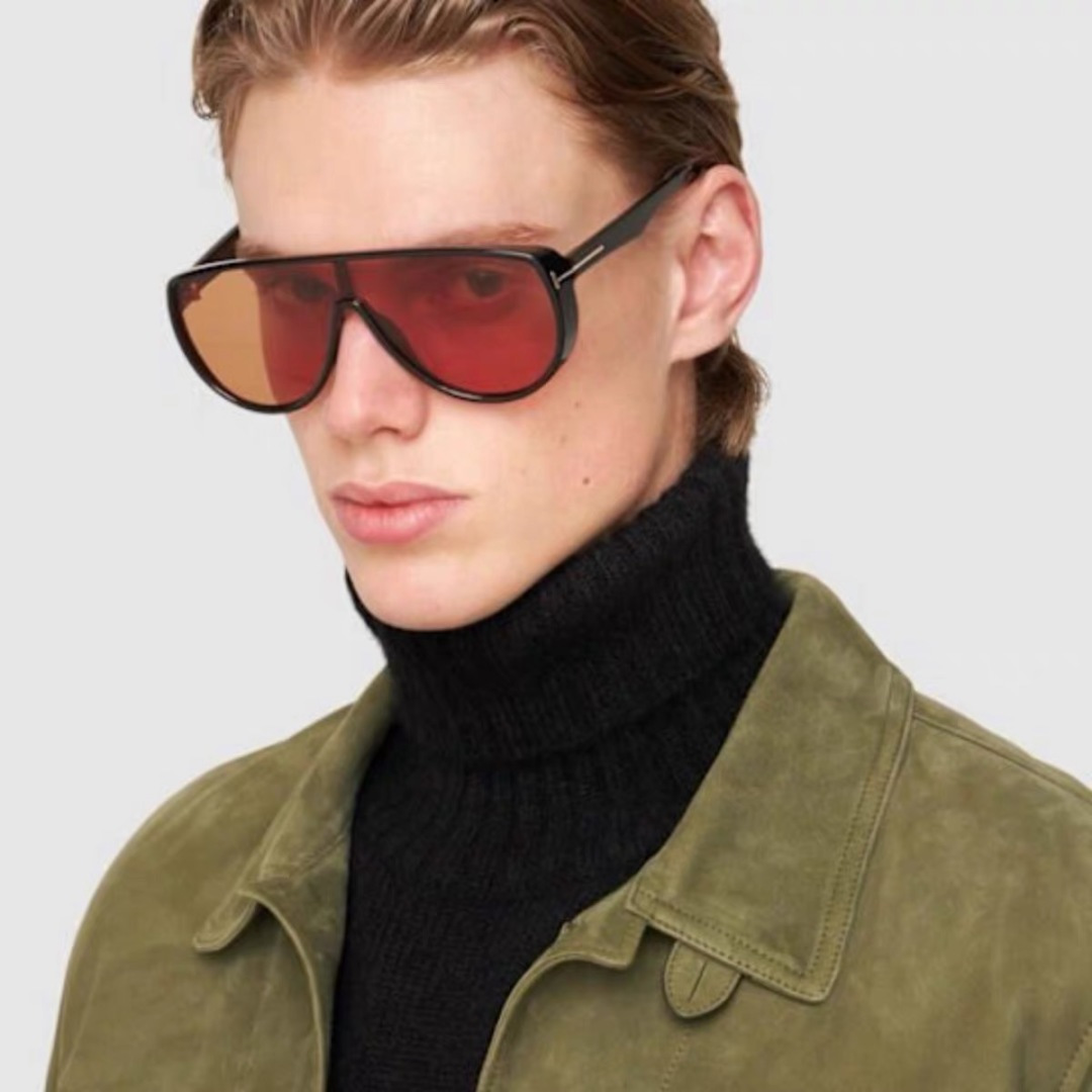 。。Tom For*轻奢欧美连体椭圆框时尚TF家度假风镜男女太阳镜素颜墨镜