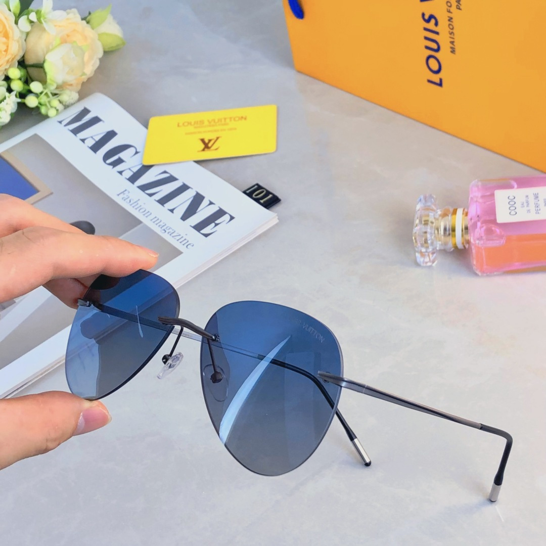 。。Louis vuitto*高清尼龙偏光太阳镜变色镜无框太阳镜眼镜钓鱼墨镜