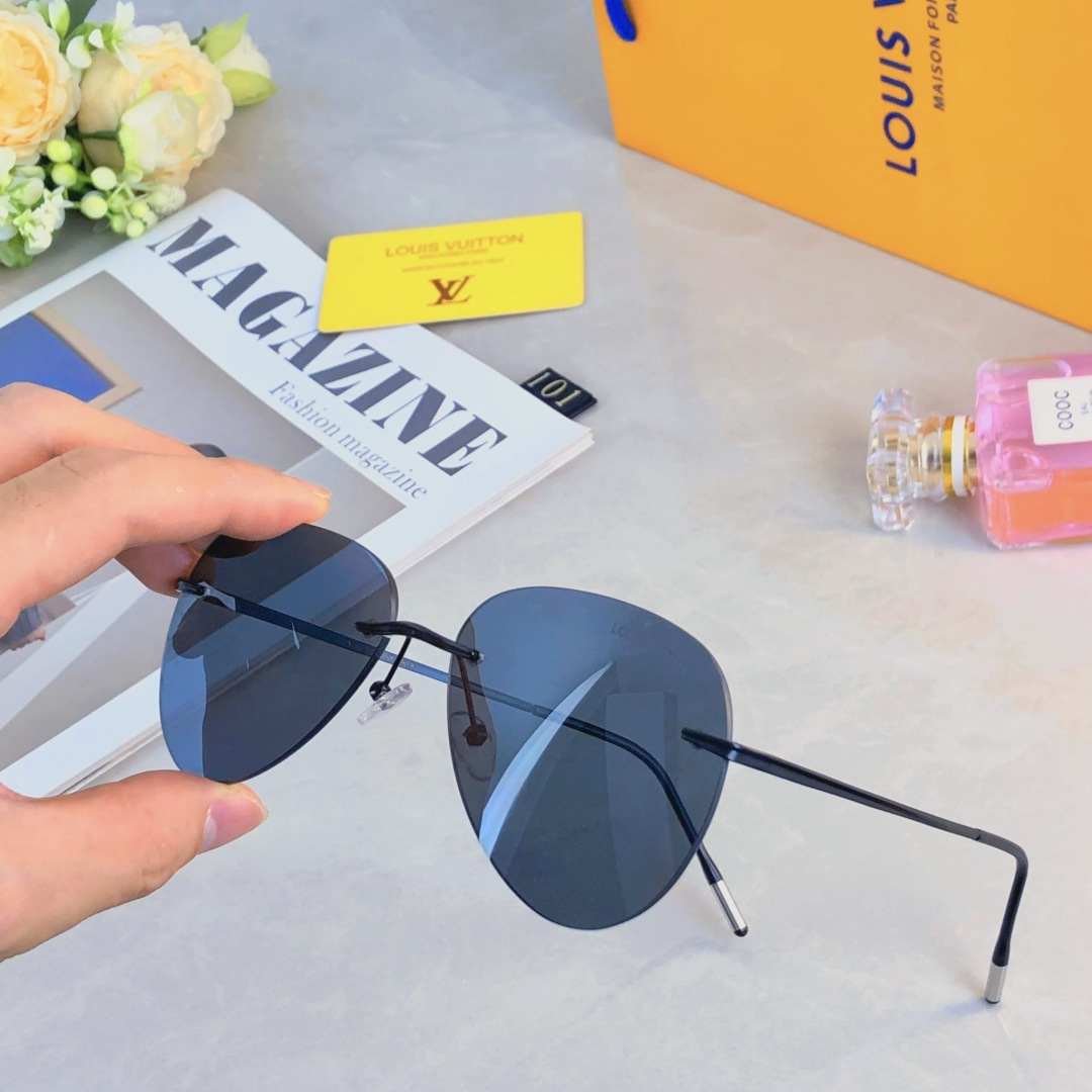 。。Louis vuitto*高清尼龙偏光太阳镜变色镜无框太阳镜眼镜钓鱼墨镜