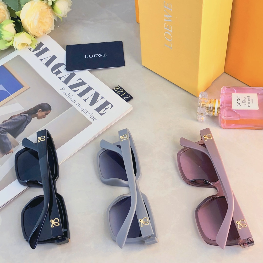 。。Loew*墨镜女高级感方形时尚复古韩版方框潮流时尚休闲太阳眼镜