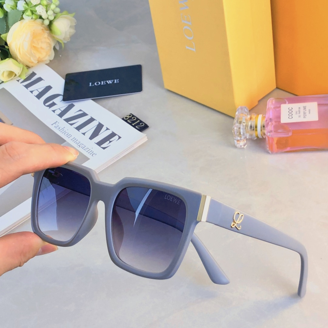 。。Loew*墨镜女高级感方形时尚复古韩版方框潮流时尚休闲太阳眼镜