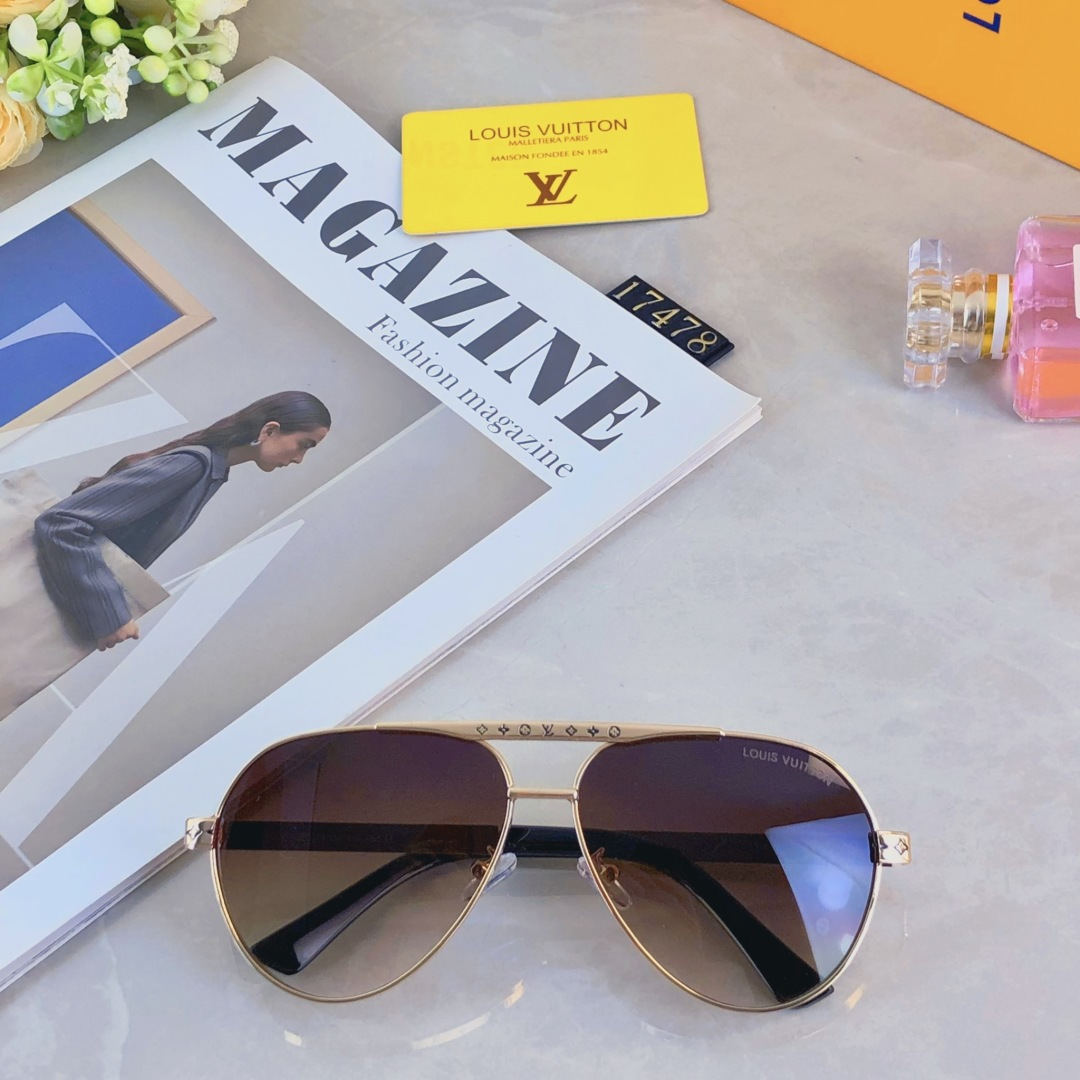 。。Louis vuitto*新款男士太阳镜欧美爆款金属双梁时尚大框墨镜驾驶开车太阳眼镜