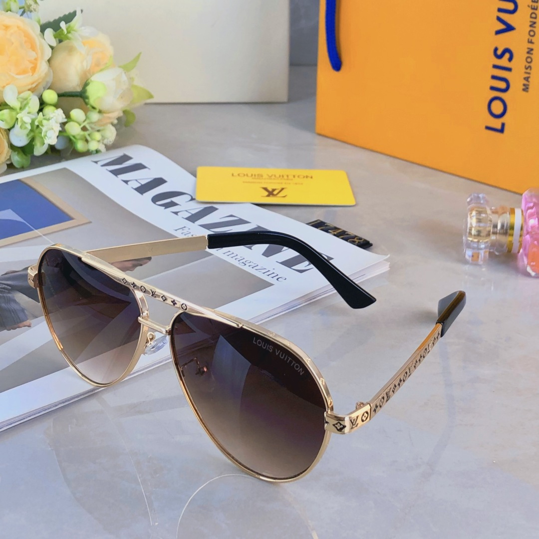 。。Louis vuitto*新款男士太阳镜欧美爆款金属双梁时尚大框墨镜驾驶开车太阳眼镜