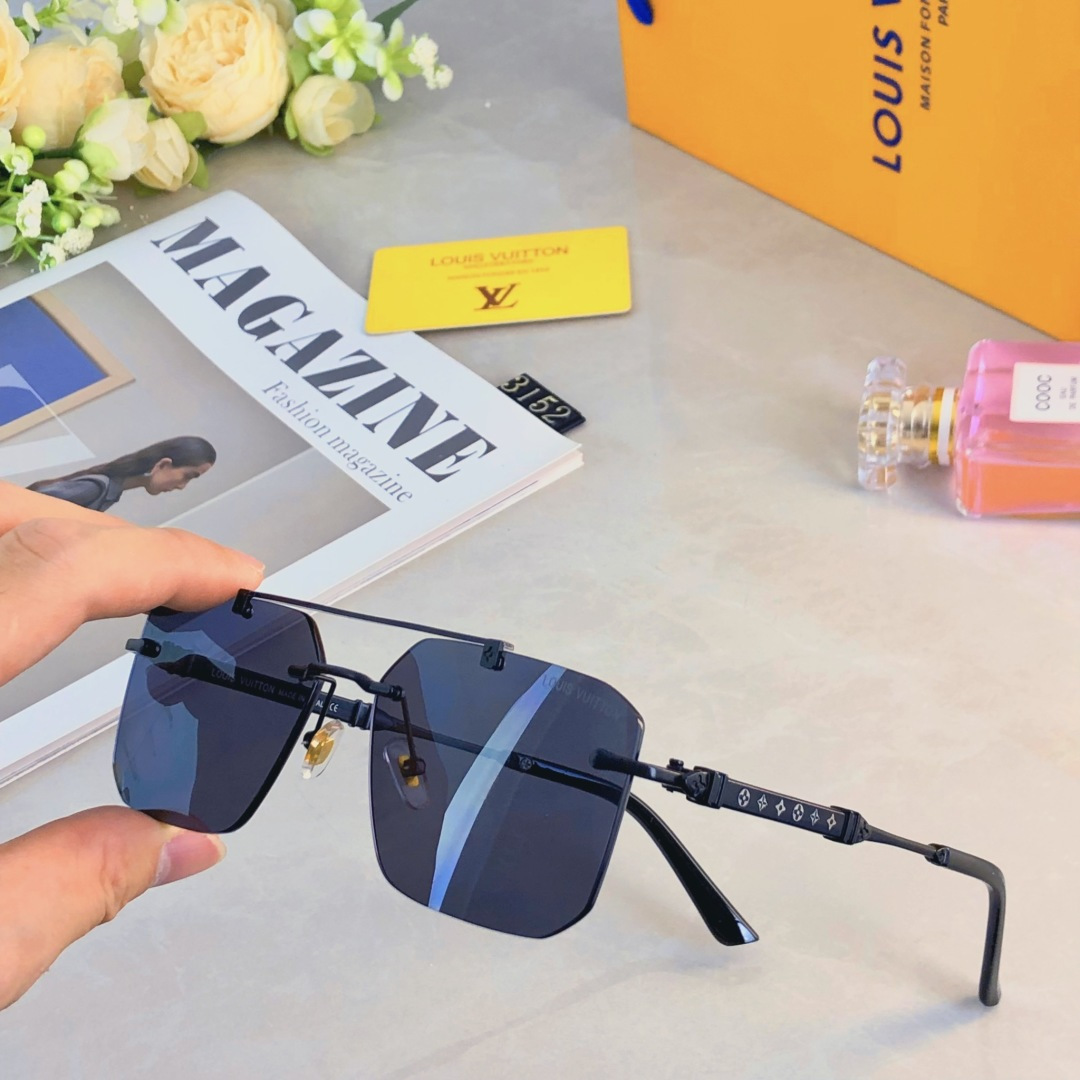 。。Louis vuitto*网红太阳镜男女个性潮海边拍照墨镜百搭大脸显瘦开车防紫外线