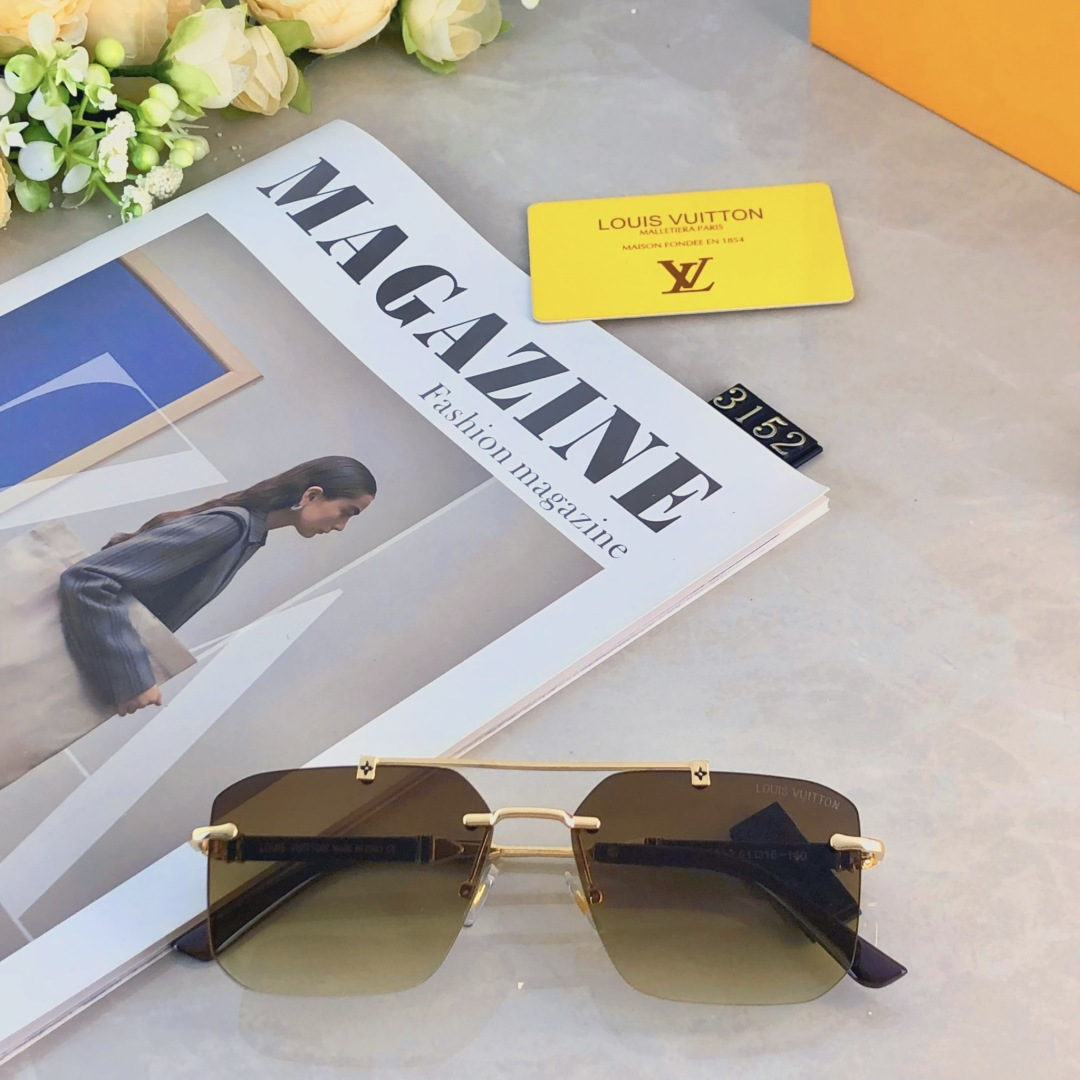 。。Louis vuitto*网红太阳镜男女个性潮海边拍照墨镜百搭大脸显瘦开车防紫外线