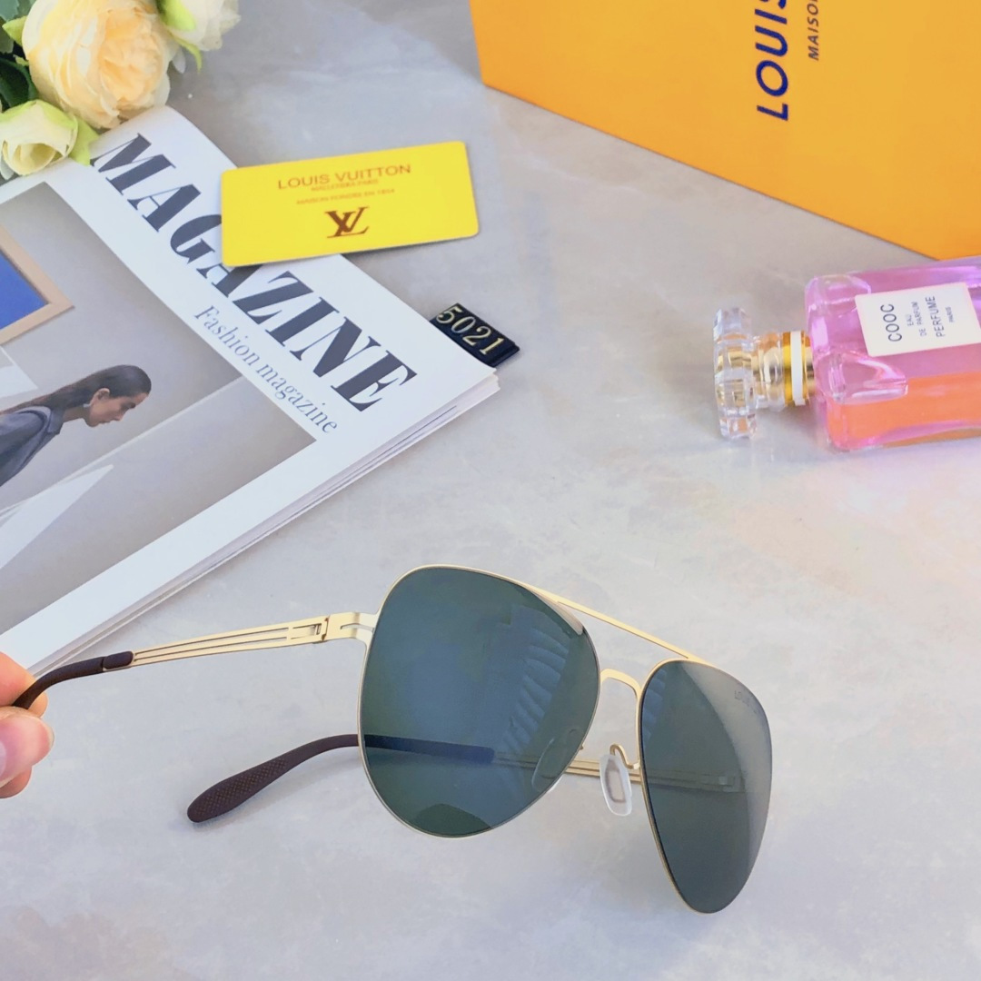 。。Louis vuitto*超轻简约高清尼龙镜片偏光太阳镜男士大脸驾驶墨镜高弹性不夹脸