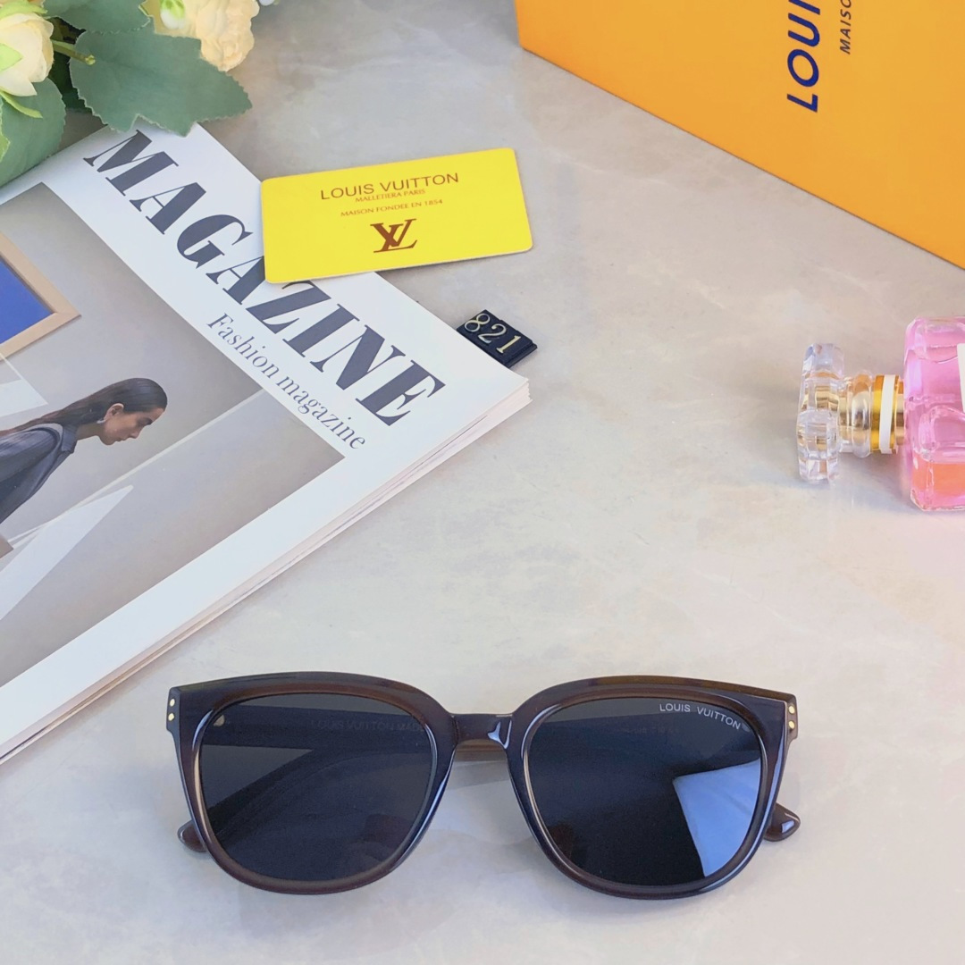 。。Louis vuitto*韩版偏光太阳眼镜潮流男女网红同款素颜大框墨镜显脸小开车