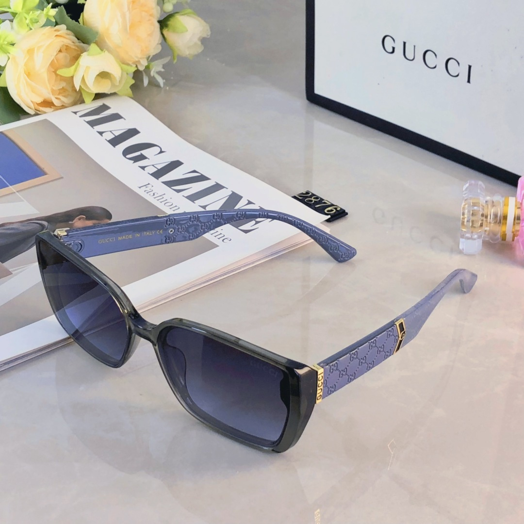 。。Gucc*新款潮流街拍网红男女士太阳镜欧美辣妹防紫外线方框修脸复古