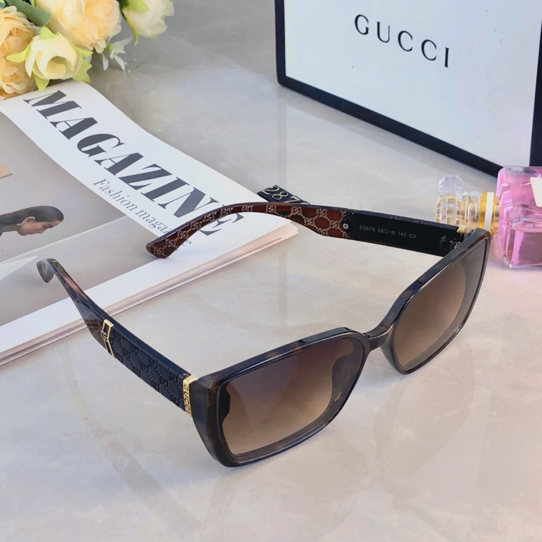 。。Gucc*新款潮流街拍网红男女士太阳镜欧美辣妹防紫外线方框修脸复古