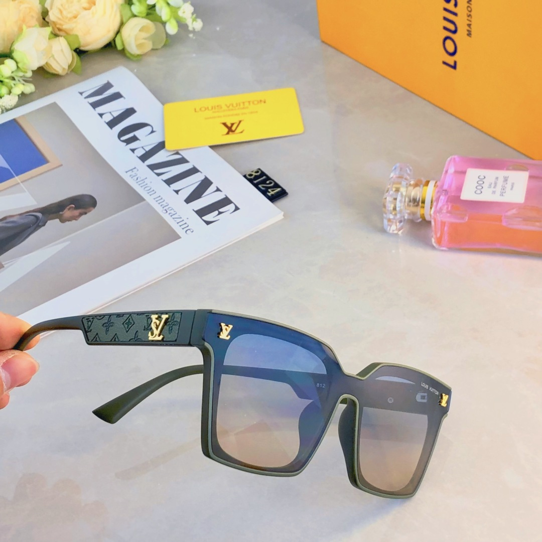 。。Louis vuitto*顶奢新款潮流方框墨镜高级感百搭防紫外线太阳眼镜