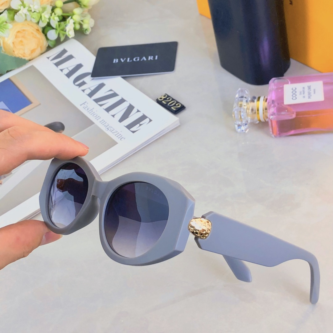 。。BVLGAR*欧美新款复古太阳镜2025新款网红ins同款异形框太阳眼镜女高级感