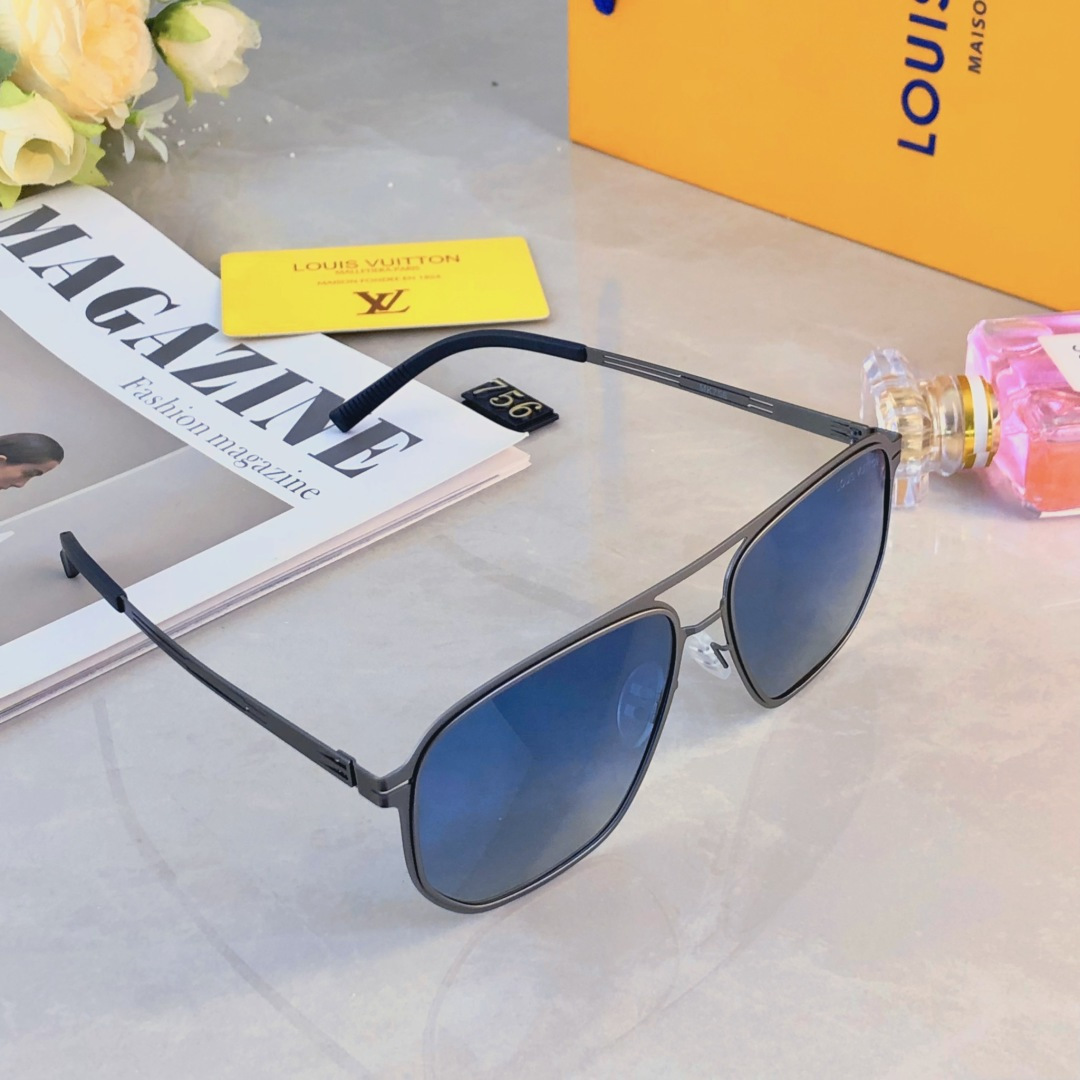 。。Louis vuitto*双梁无螺丝男士偏光太阳镜超轻高级感太阳眼镜遮阳大框墨镜