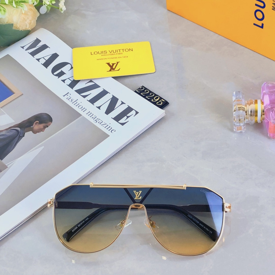 。。Louis vuitto*时尚新款太阳眼镜高品质高质感百搭潮遮阳大框金属大气