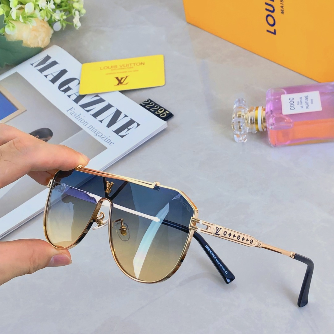 。。Louis vuitto*时尚新款太阳眼镜高品质高质感百搭潮遮阳大框金属大气