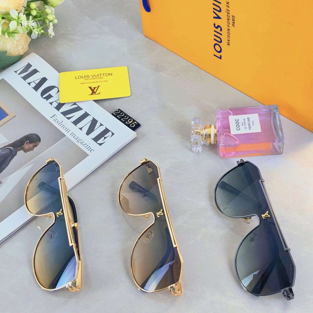 。。Louis vuitto*时尚新款太阳眼镜高品质高质感百搭潮遮阳大框金属大气