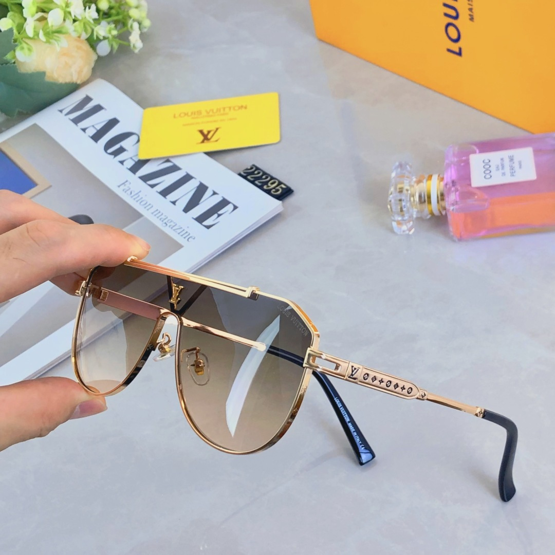 。。Louis vuitto*时尚新款太阳眼镜高品质高质感百搭潮遮阳大框金属大气
