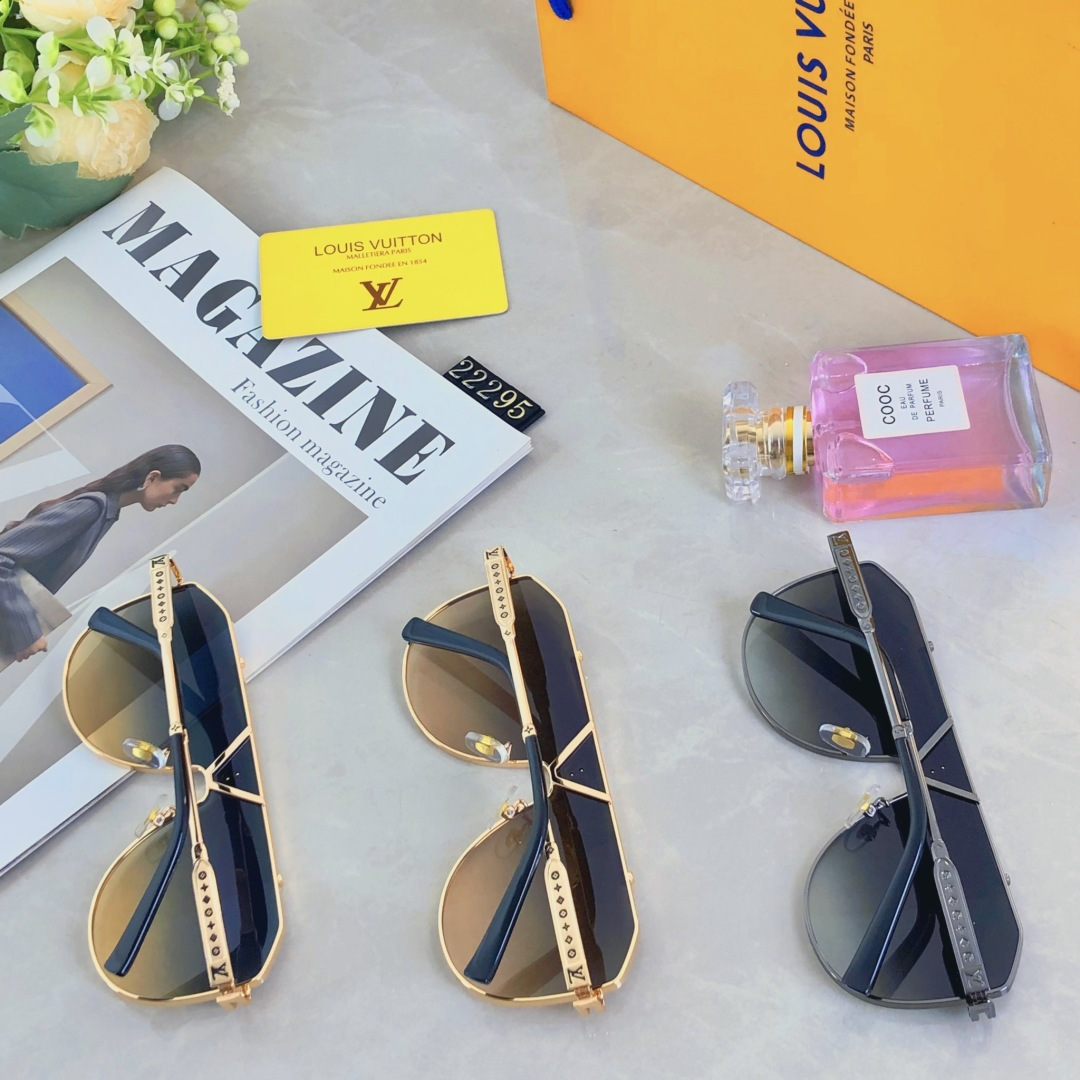 。。Louis vuitto*时尚新款太阳眼镜高品质高质感百搭潮遮阳大框金属大气