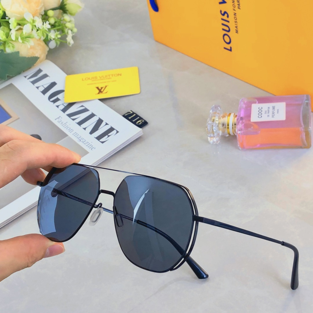 。。Louis vuitto*2025新款尼龙偏光墨镜驾驶潮流墨镜时尚防紫外线太阳眼镜