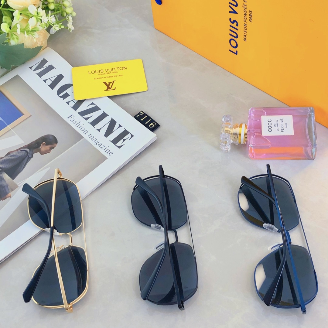 。。Louis vuitto*2025新款尼龙偏光墨镜驾驶潮流墨镜时尚防紫外线太阳眼镜