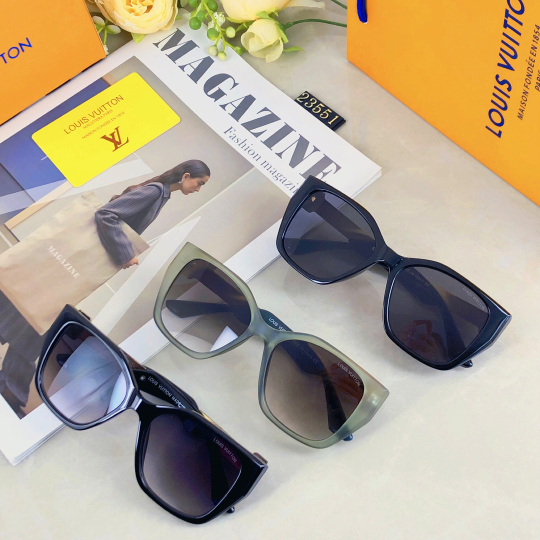 。。Louis vuitto*新款欧美风猫眼太阳镜时尚大框网红同款墨镜遮阳大脸显瘦女潮