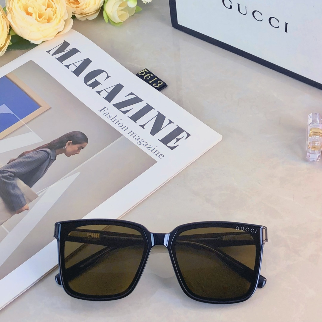 。。Gucc*网红新款新款曲面镜片墨镜时尚潮流高颜值太阳镜防晒折弯镜片眼镜