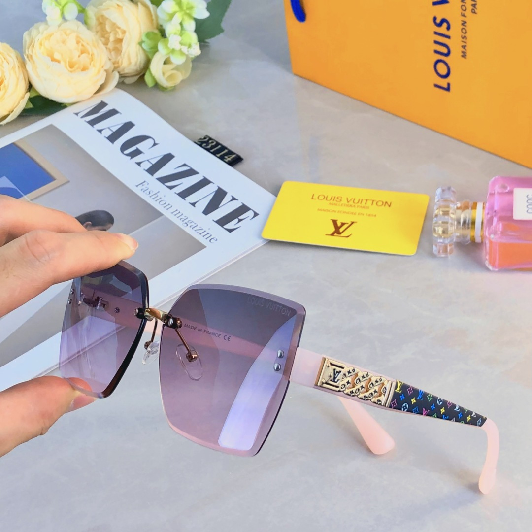 。。Louis Vuitto*时尚女高级感防紫外线ins度假拍照凹造型眼镜墨镜太阳眼镜