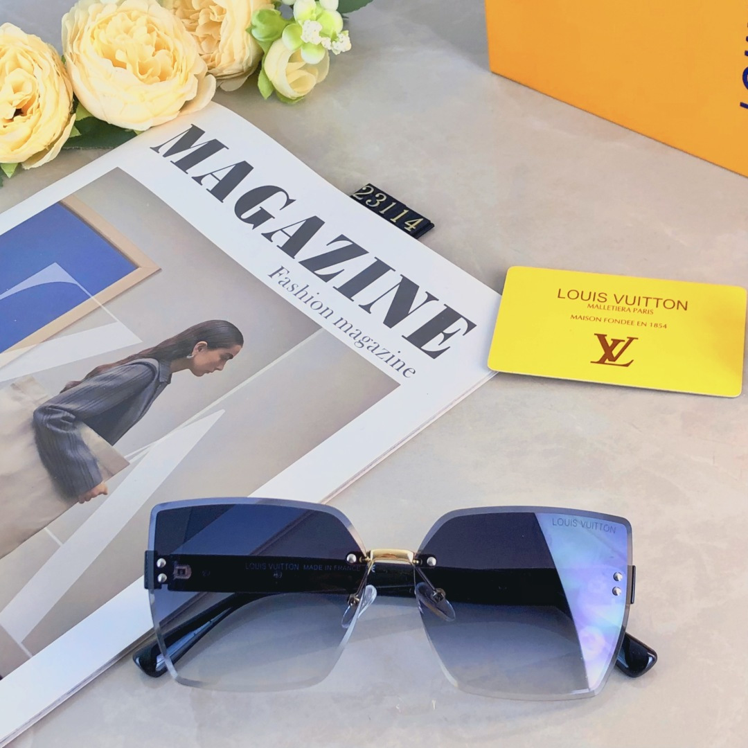 。。Louis Vuitto*时尚女高级感防紫外线ins度假拍照凹造型眼镜墨镜太阳眼镜
