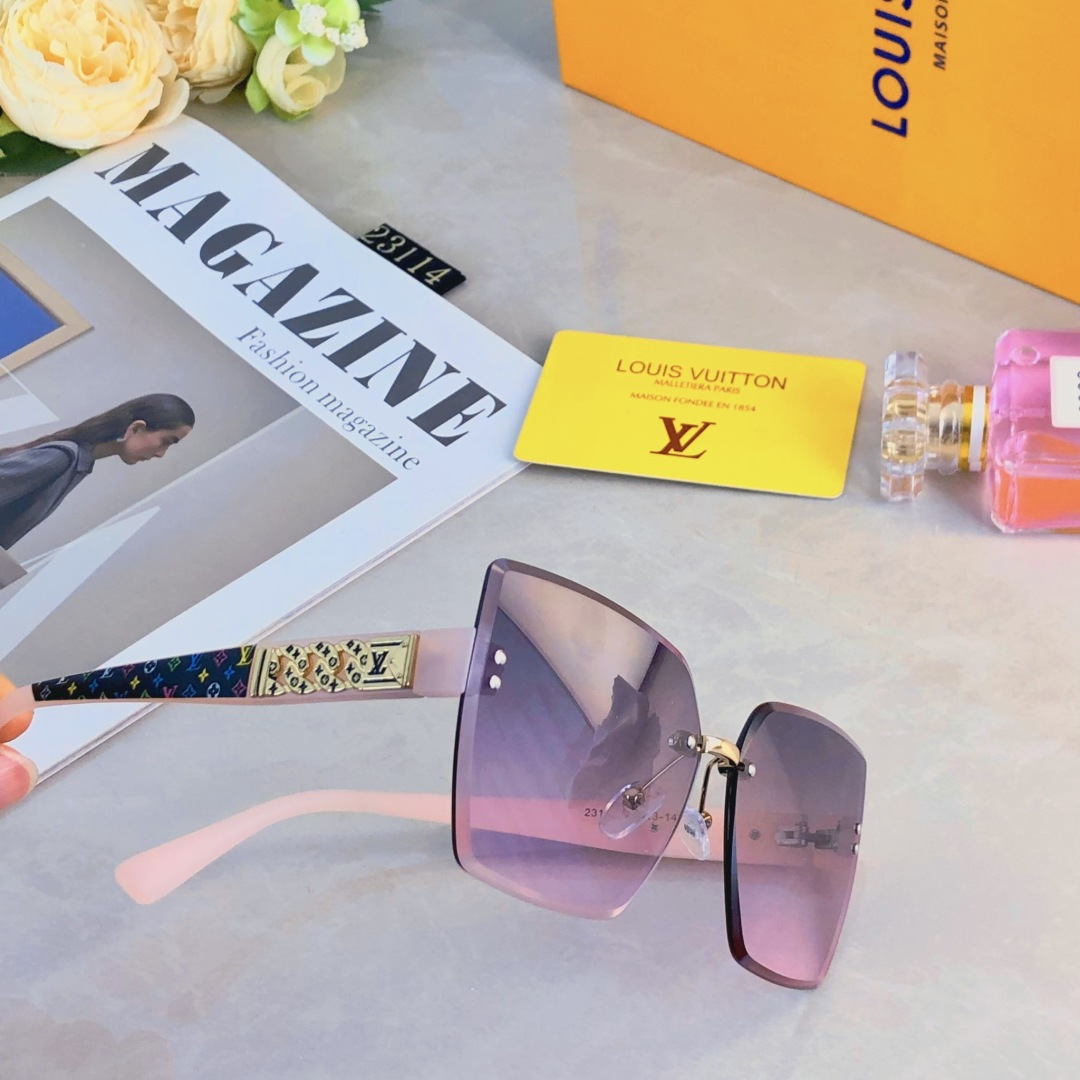 。。Louis Vuitto*时尚女高级感防紫外线ins度假拍照凹造型眼镜墨镜太阳眼镜