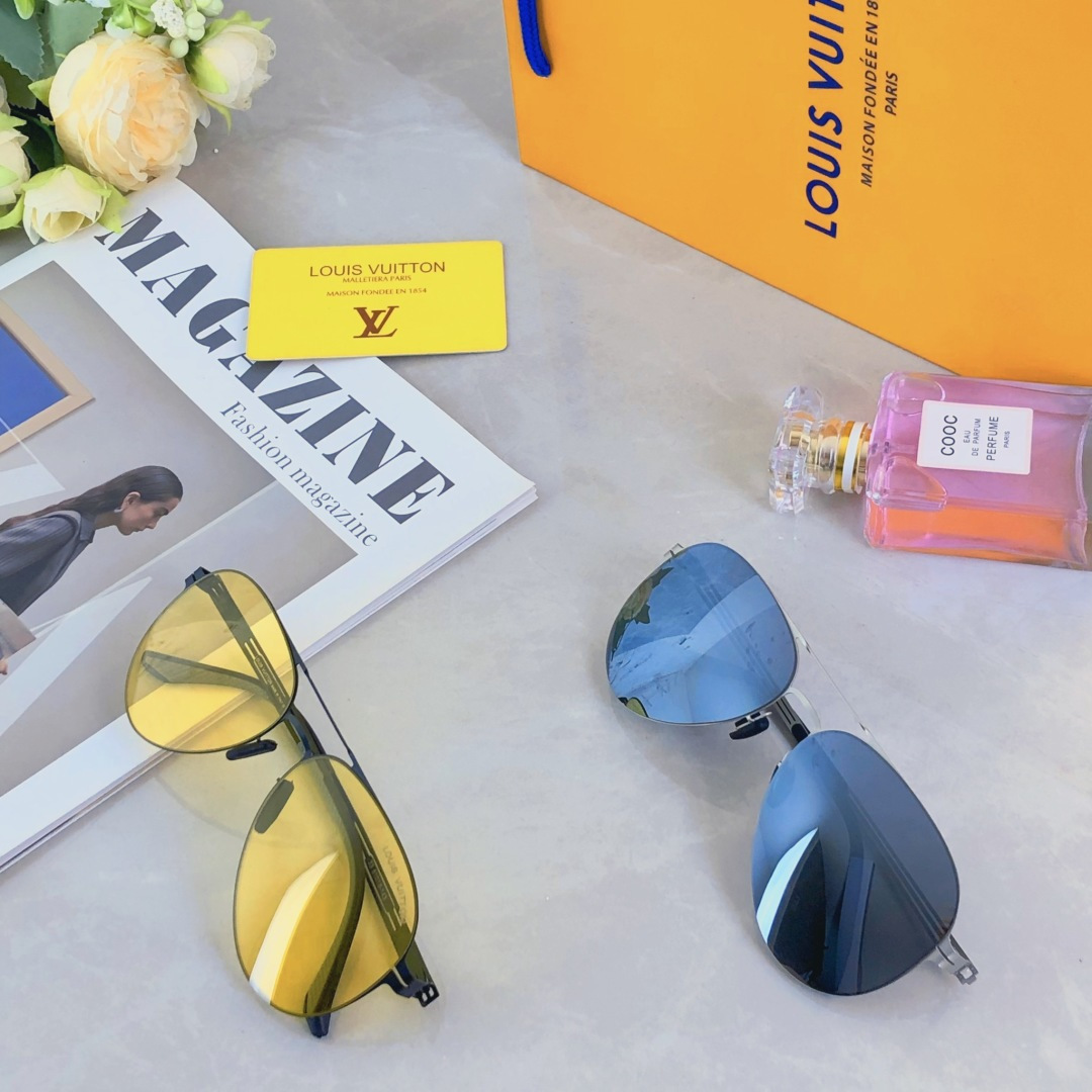 。。Louis vuitto*2025新款百搭尼龙偏光太阳镜男时尚潮流太阳墨镜