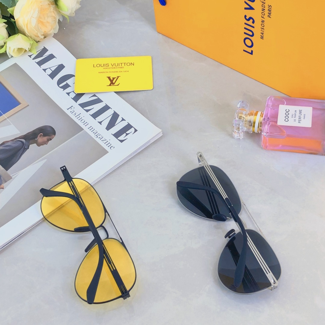 。。Louis vuitto*2025新款百搭尼龙偏光太阳镜男时尚潮流太阳墨镜