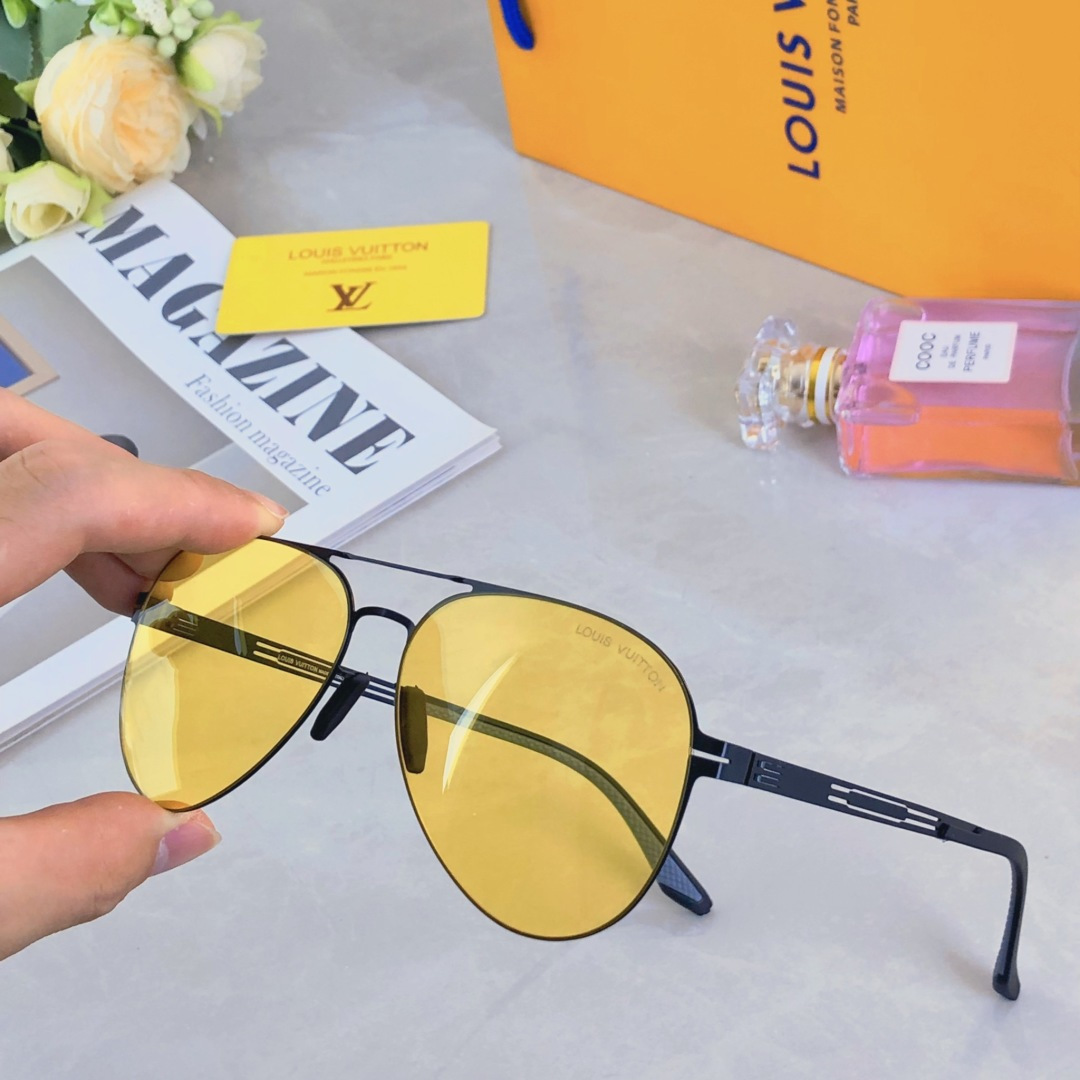 。。Louis vuitto*2025新款百搭尼龙偏光太阳镜男时尚潮流太阳墨镜