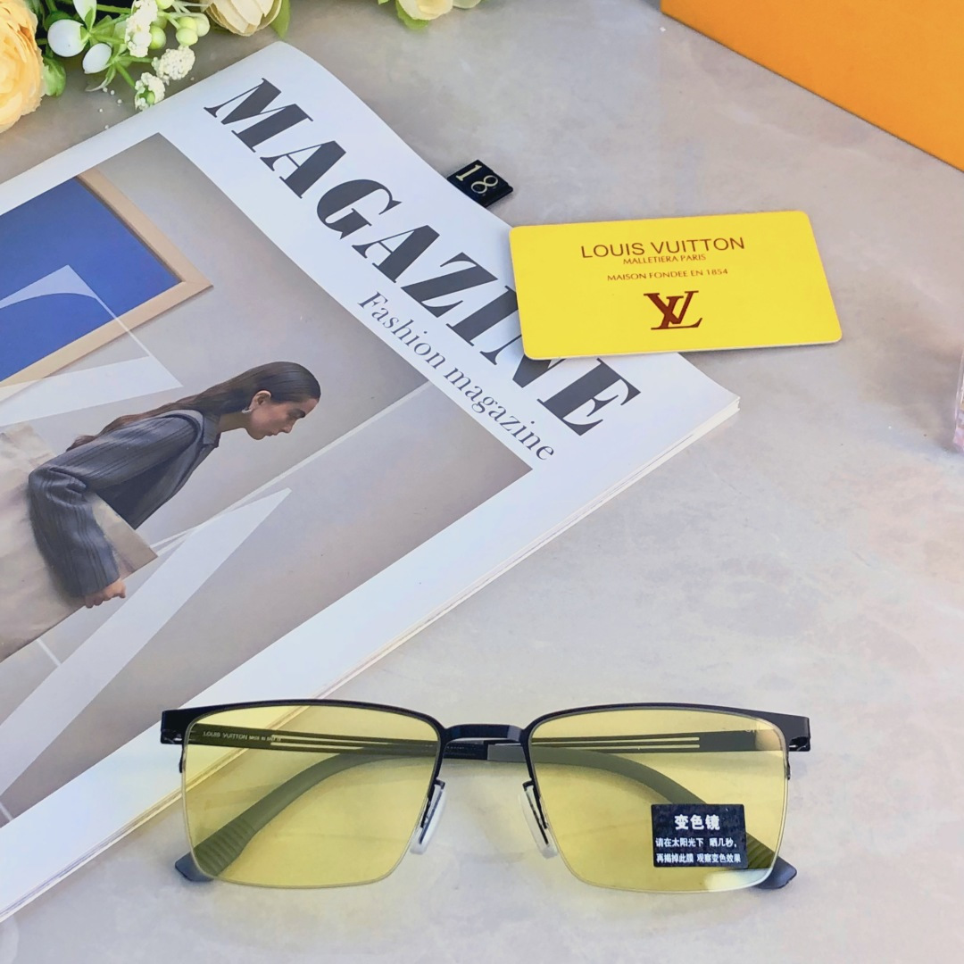 。。Louis vuitto*不锈钢双梁无螺丝男士偏光太阳镜超轻高级感太阳眼镜遮阳墨镜