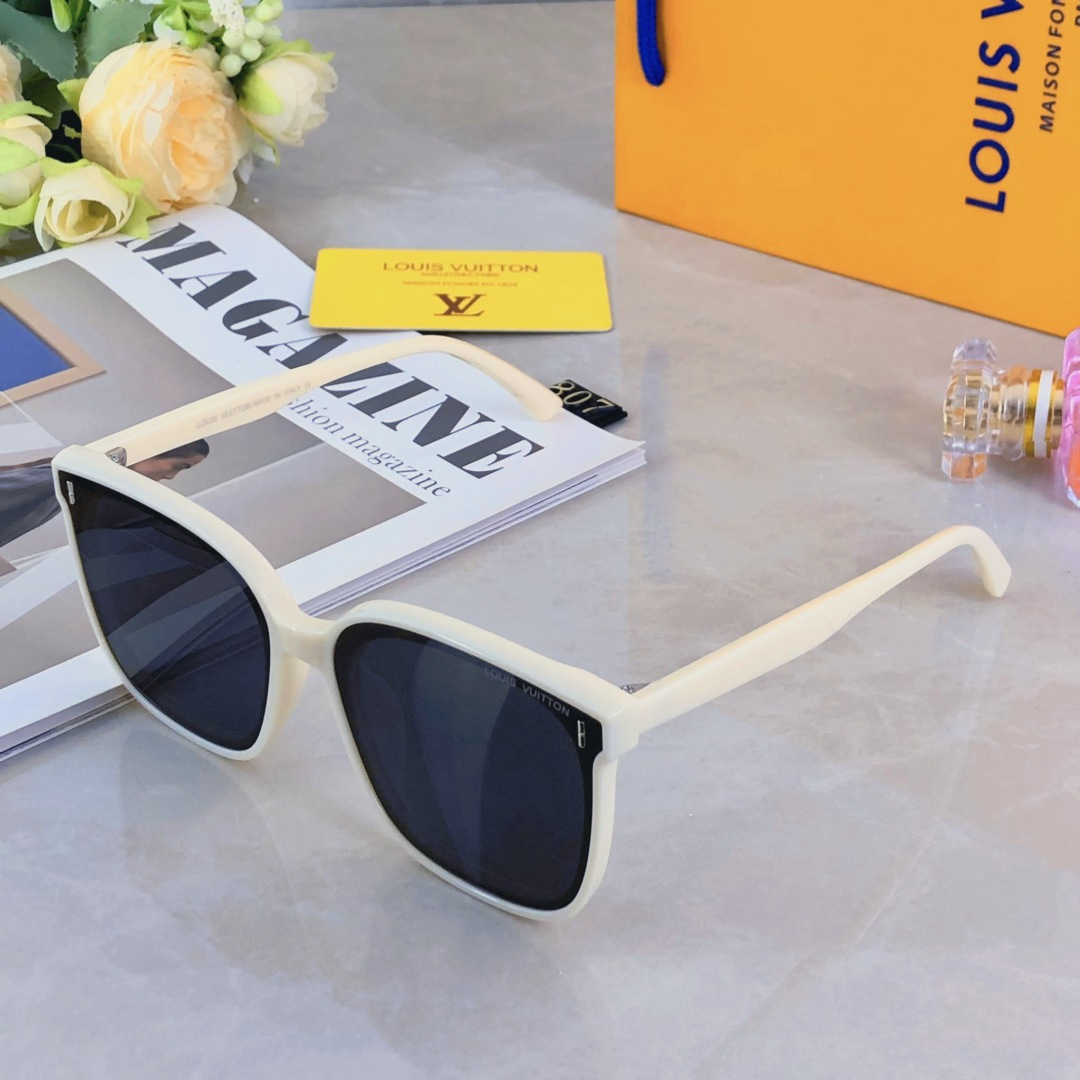 。。Louis vuitto*韩版时尚墨镜女款新款高级感潮网红大脸显瘦防紫外线太阳眼镜