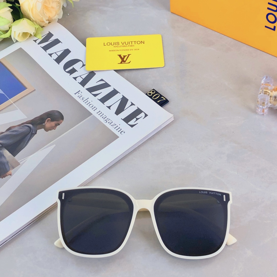 。。Louis vuitto*韩版时尚墨镜女款新款高级感潮网红大脸显瘦防紫外线太阳眼镜