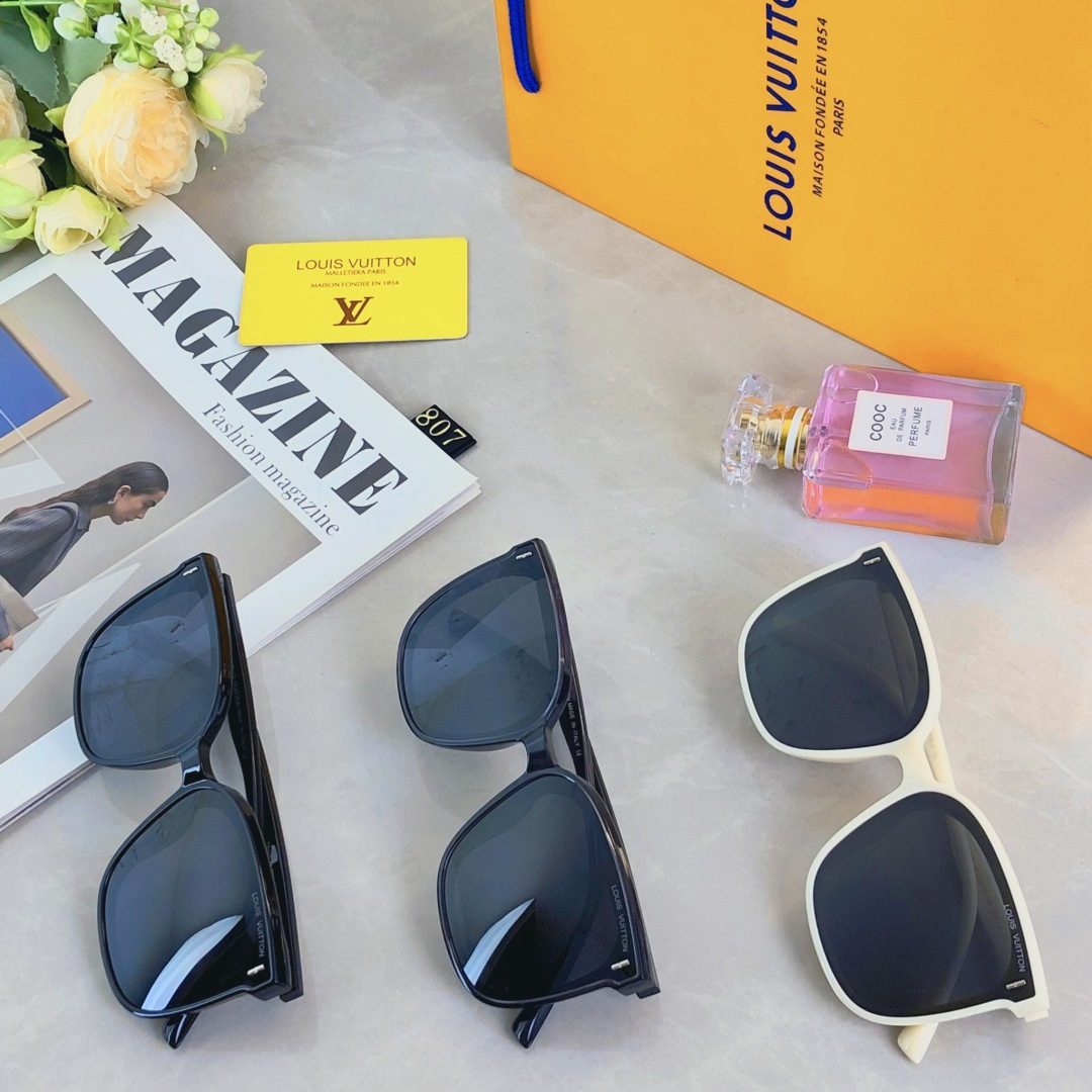 。。Louis vuitto*韩版时尚墨镜女款新款高级感潮网红大脸显瘦防紫外线太阳眼镜