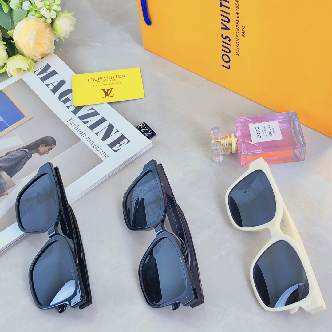 。。Louis vuitto*网红墨镜2025新款潮男潮流偏光太阳镜男士方形眼镜女