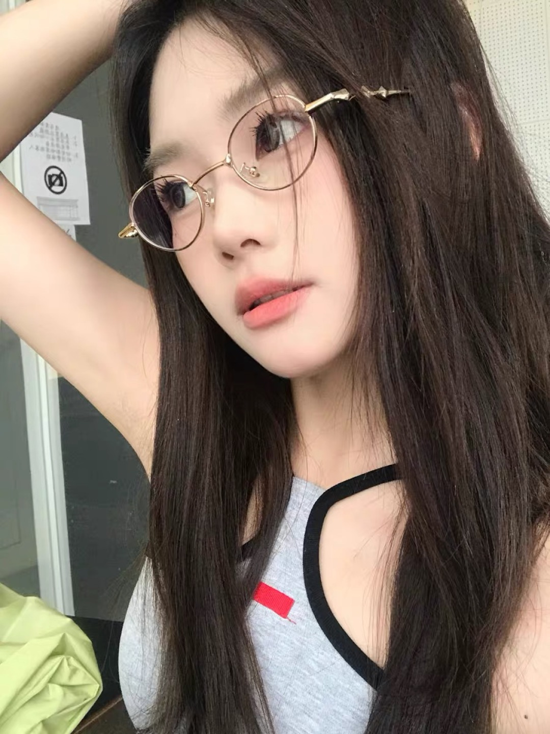 。。Louis vuitto*王嘉尔复古小框椭圆星星款女眼镜框韩版素颜街拍学院风小脸配近视