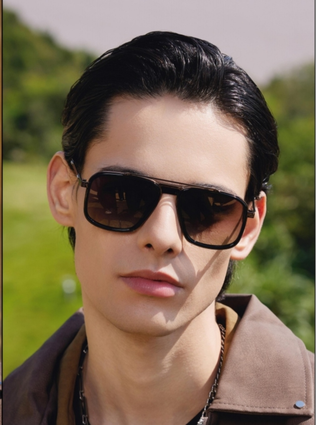 。。Louis vuitto*2025新款欧美风ins网红同款双梁小红书时尚墨镜防紫外线太阳镜潮