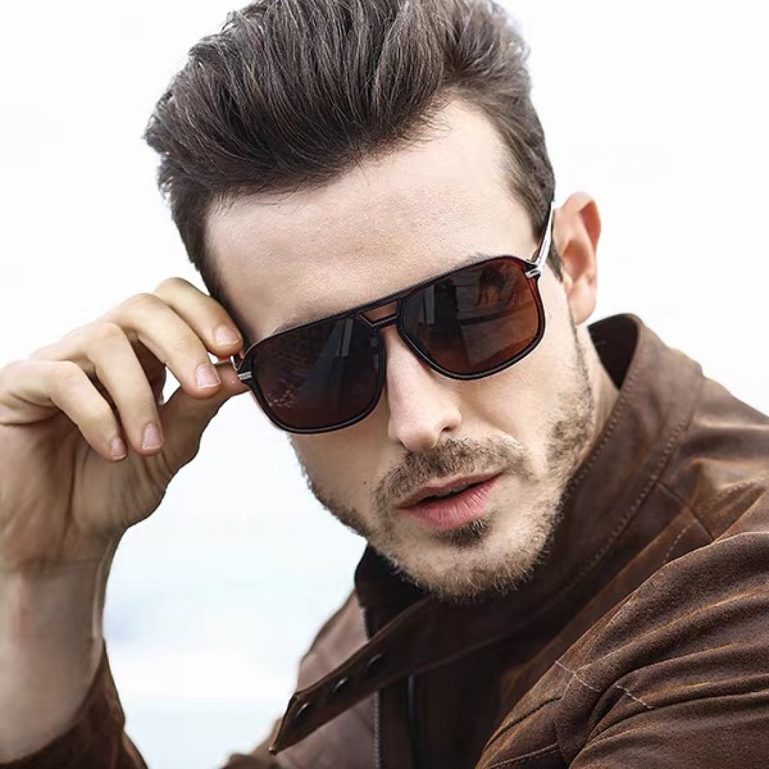 。。Louis vuitto*新款时尚双梁飞行员蛤蟆镜跨境欧美潮流太阳镜驾驶情侣太阳眼镜