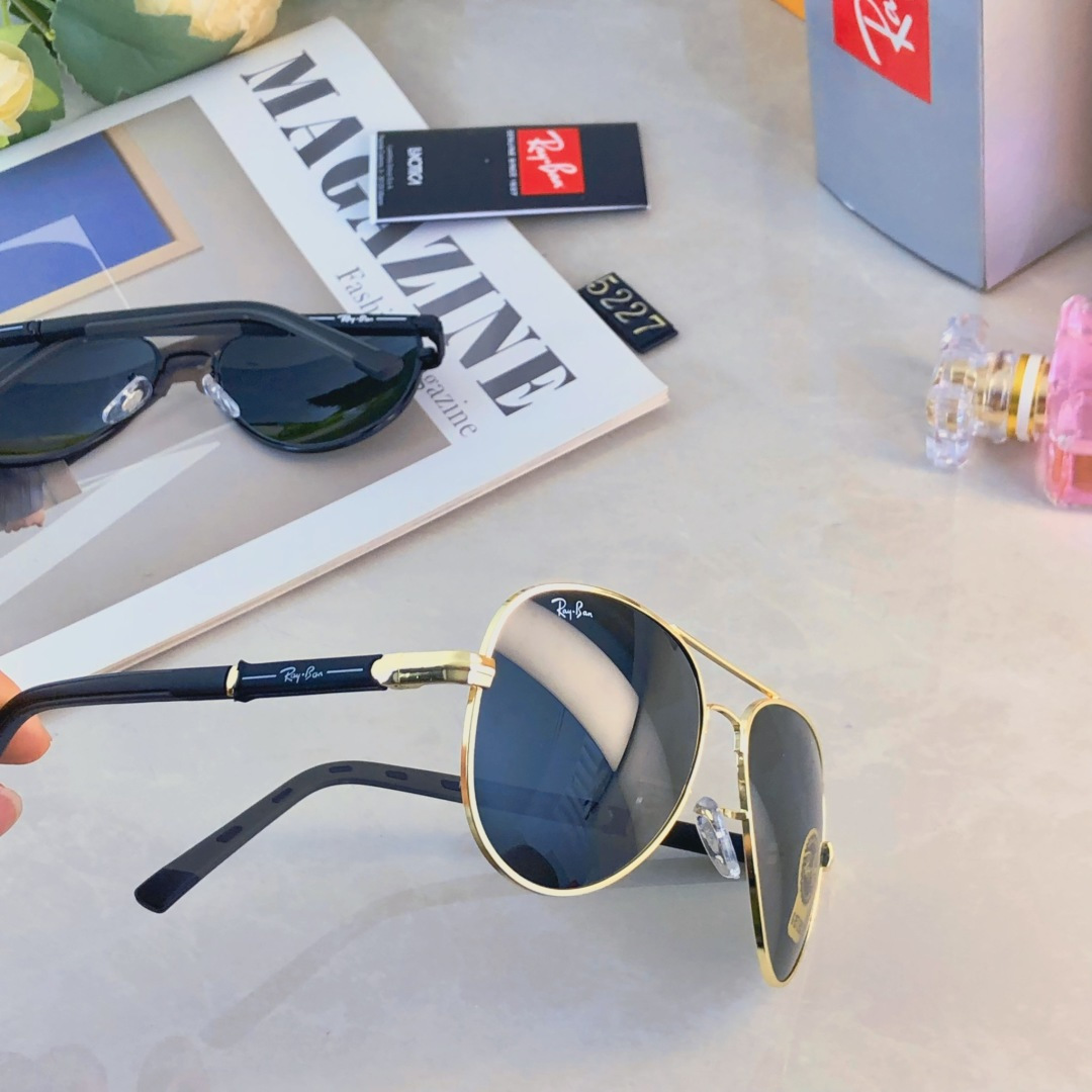 。。Rayba*新款经典款金属墨镜女时尚出游街拍太阳镜潮男驾驶眼镜潮