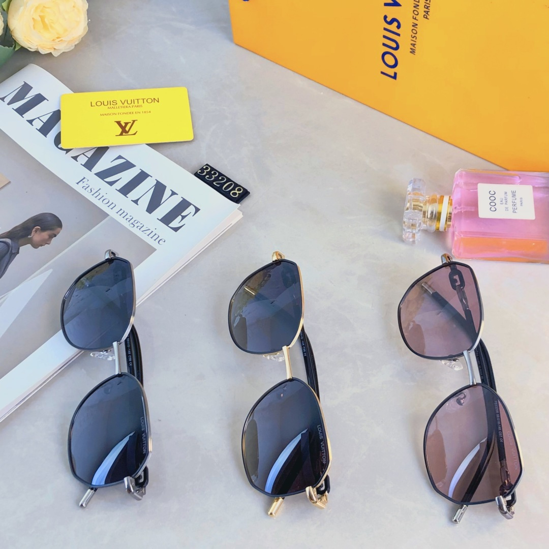 。。Louis vuitto*新款网红墨镜女高级感偏光太阳镜显瘦时尚潮流太阳镜防紫外线