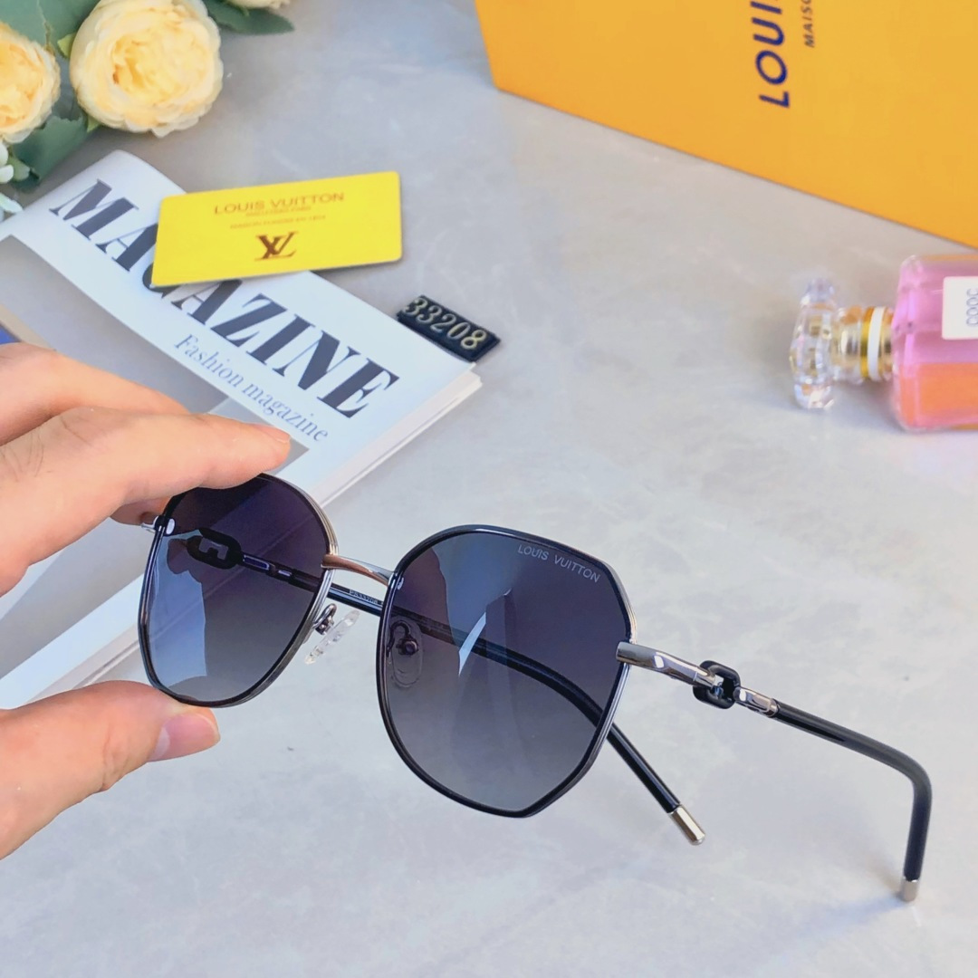 。。Louis vuitto*新款网红墨镜女高级感偏光太阳镜显瘦时尚潮流太阳镜防紫外线